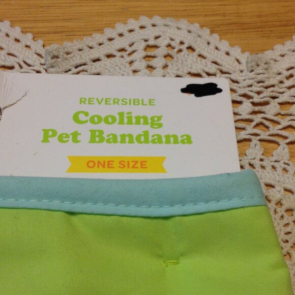 Sun Squad Cooling Pet Bandana One Size Reversible Soak Up The Sun Stripe print - Picture 4 of 5